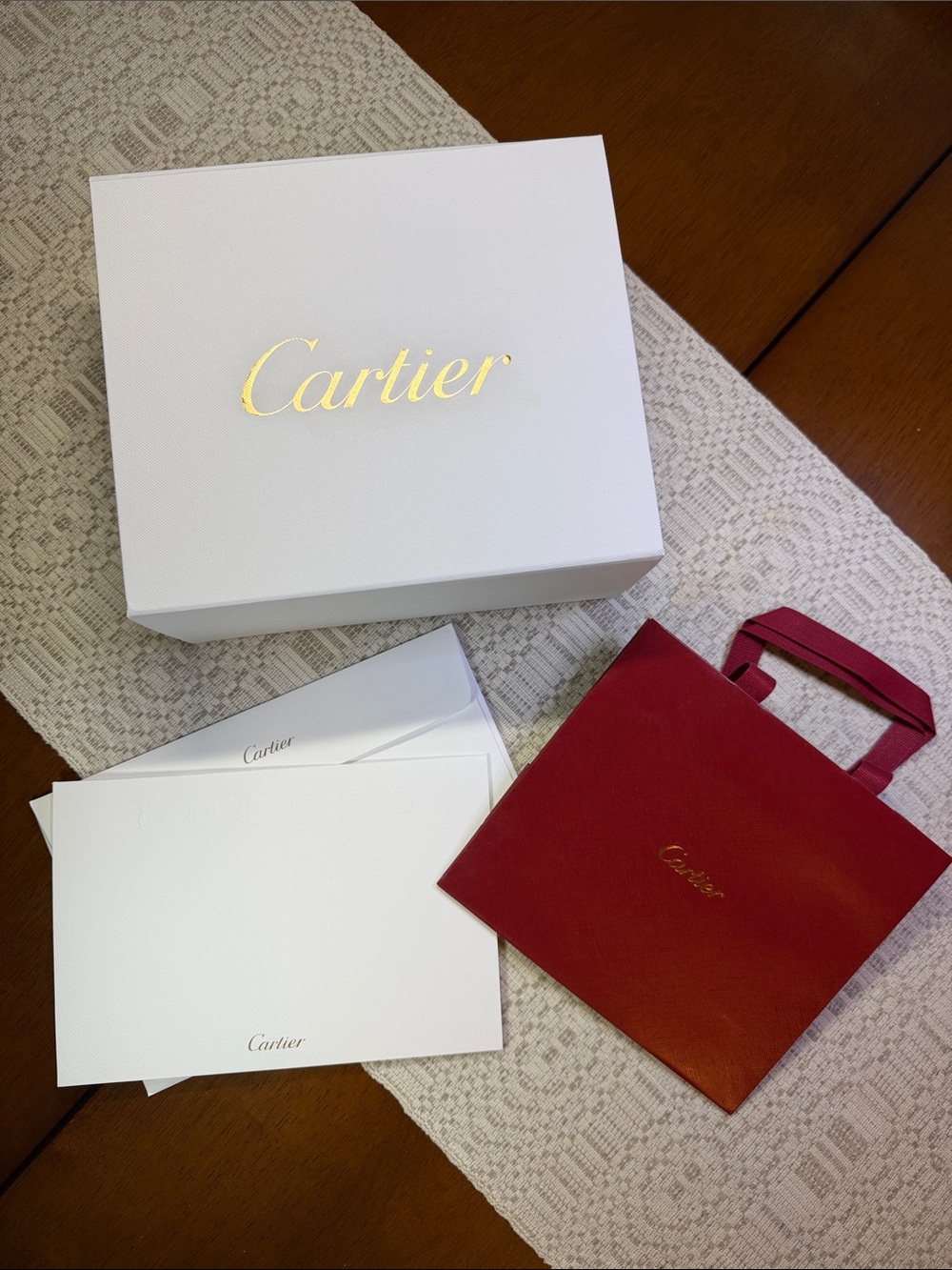Cartier Magnetic Closure Box with Gold Logo